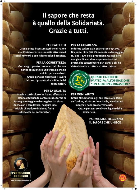 Miniatura per l'articolo intitolato:Il Parmigiano solidale