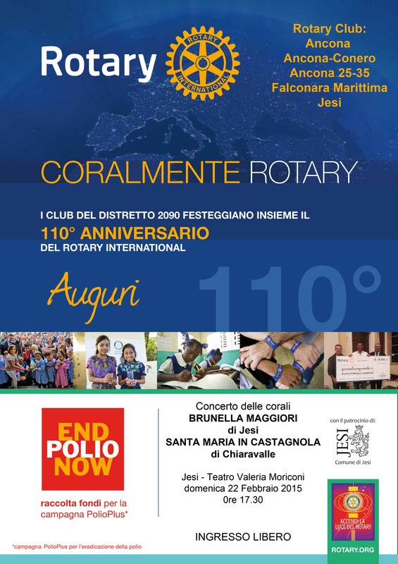 Miniatura per l'articolo intitolato:Coralmente Rotary 2015