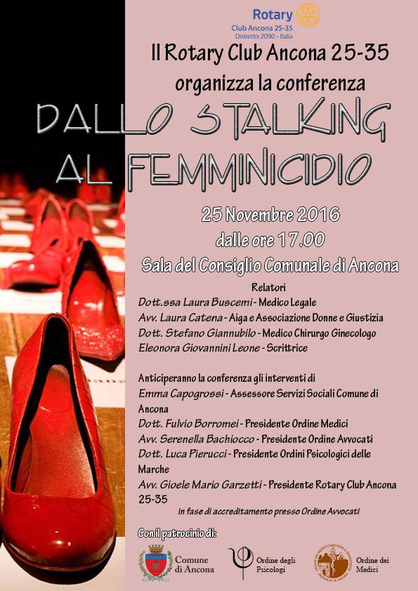 Miniatura per l'articolo intitolato:Conferenza “Dallo Stalking al Femminicidio”