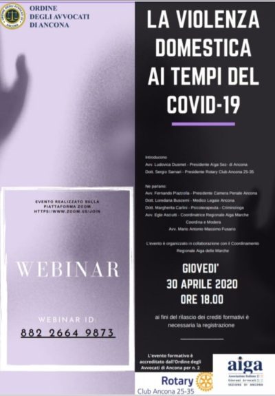 Miniatura per l'articolo intitolato:Conferenza su Violenza domestica ai tempi del COVID-19