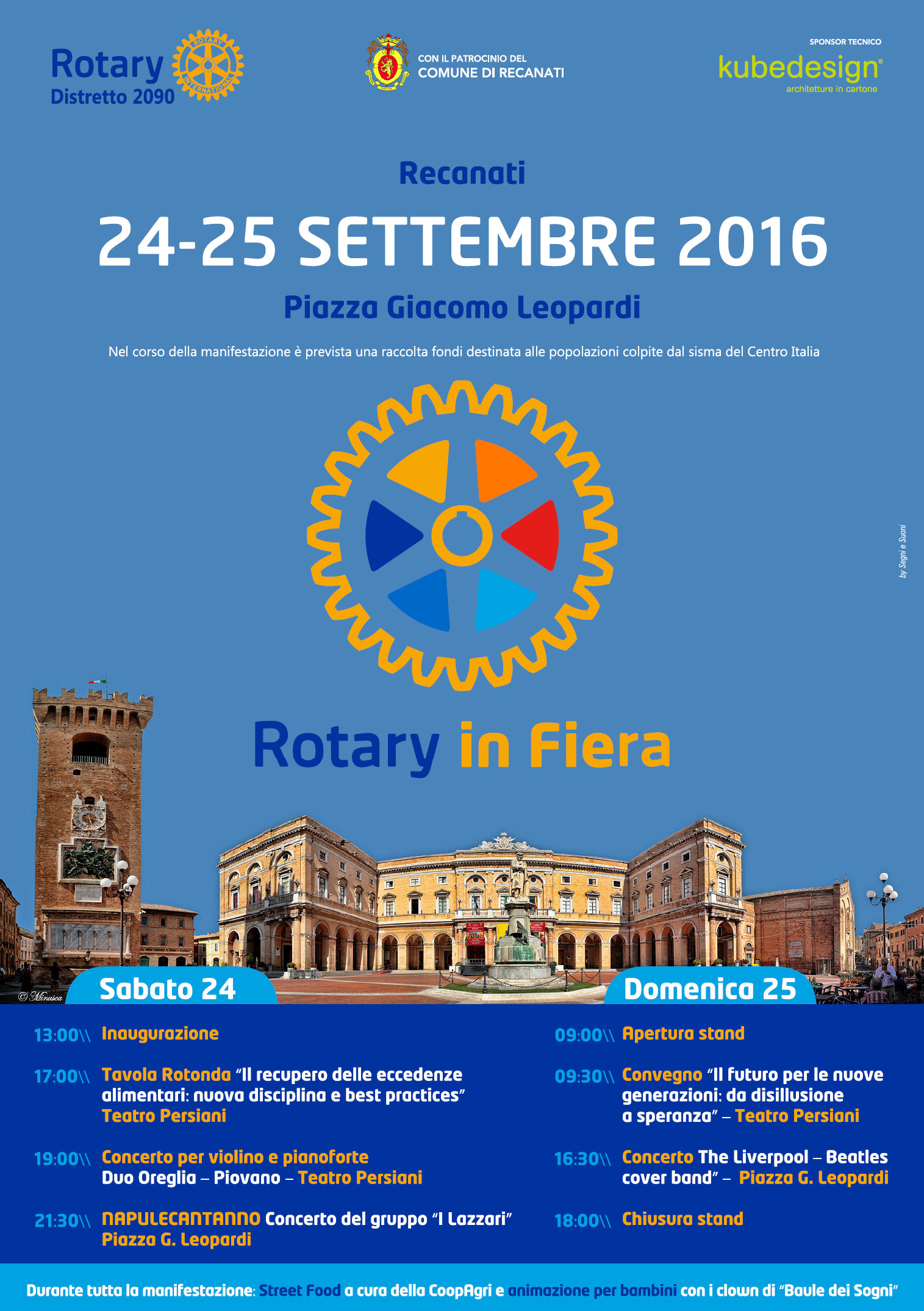 Miniatura per l'articolo intitolato:Rotary in Fiera, Recanati 24 e 25 settembre